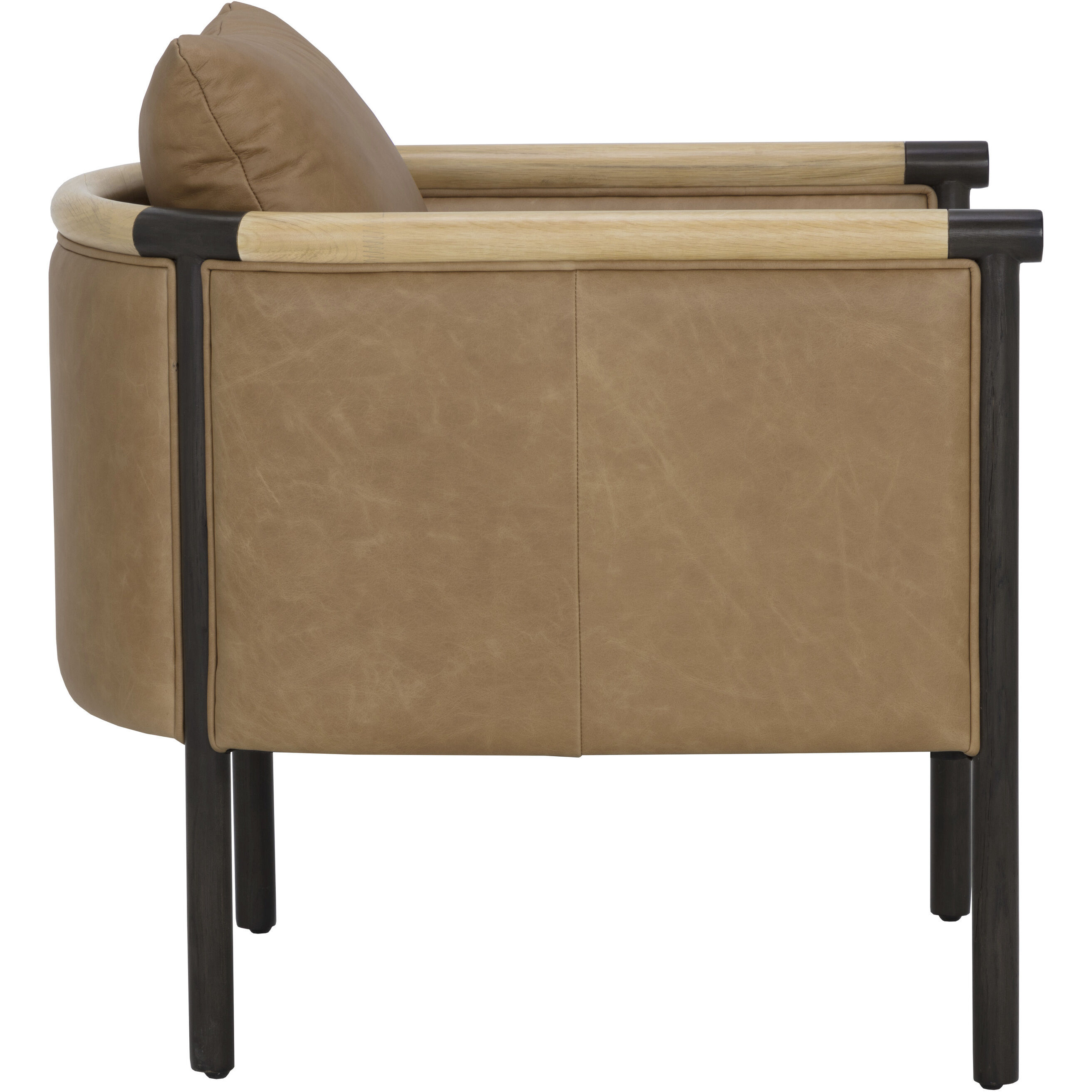 Wilder Ludlow Sesame Leather Lounge Chair